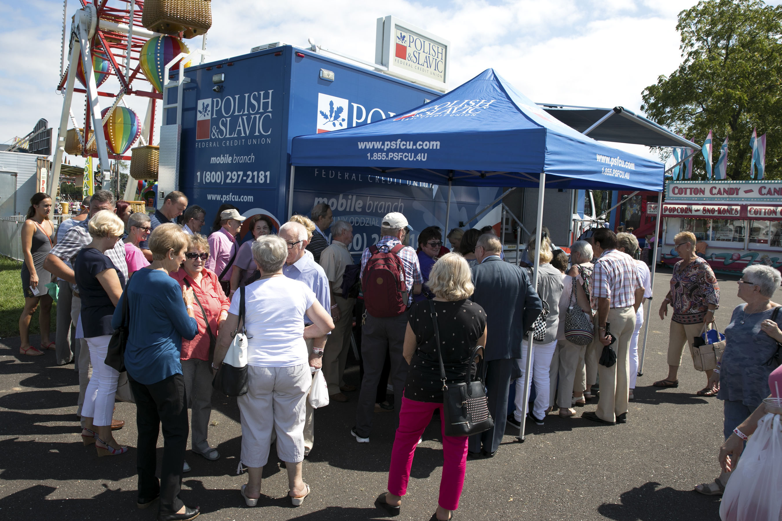 PSFCU Tent & Mobile Branch at Polish-American Festival at Amerykanska Czestochowa