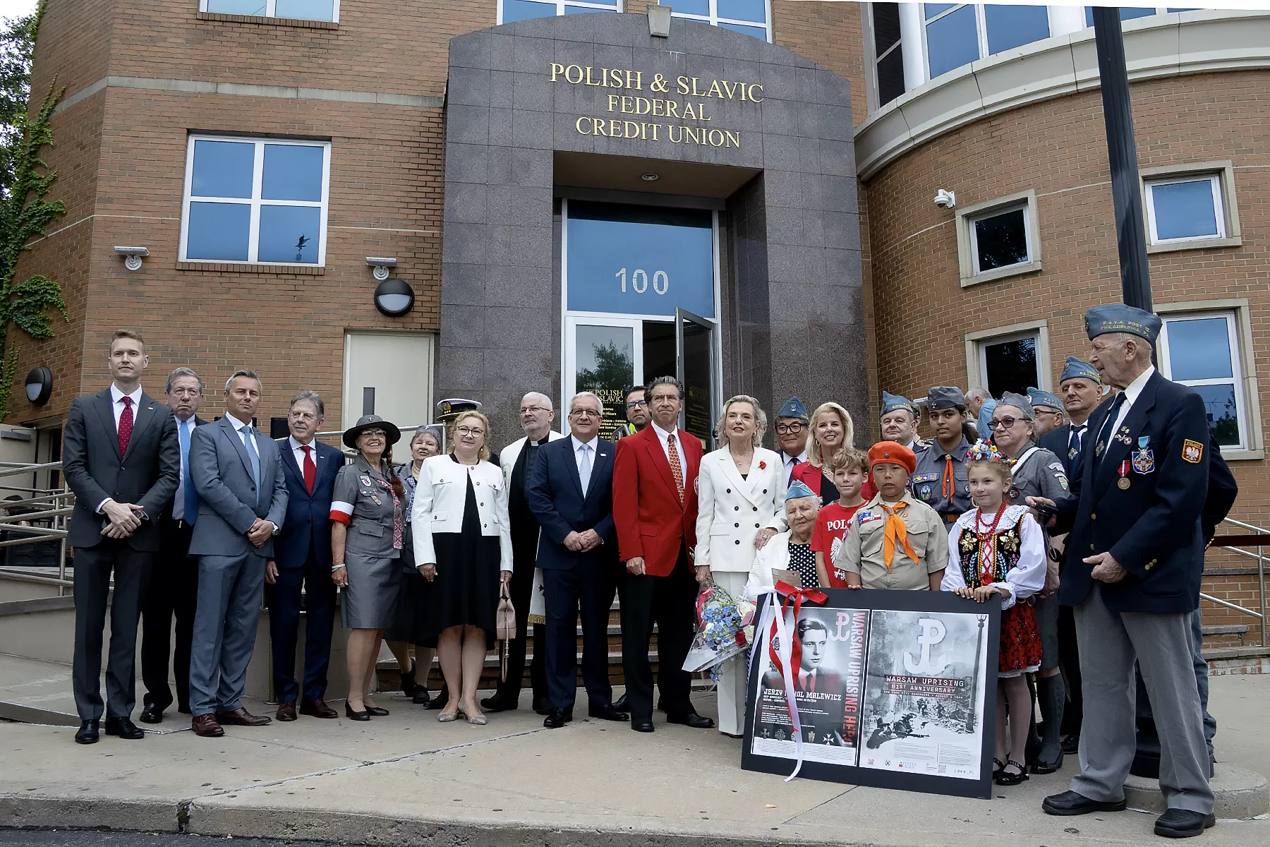 PSFCU Warsaw Uprising Ceremony Guests
