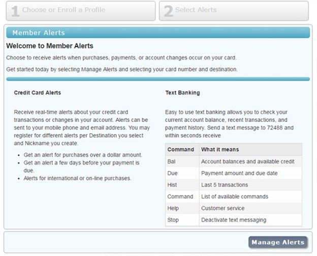 Credit Card Controls and Member Alerts