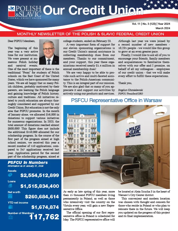 March 2024 PSFCU Newsletter