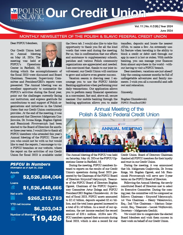 June 2024 PSFCU Newsletter