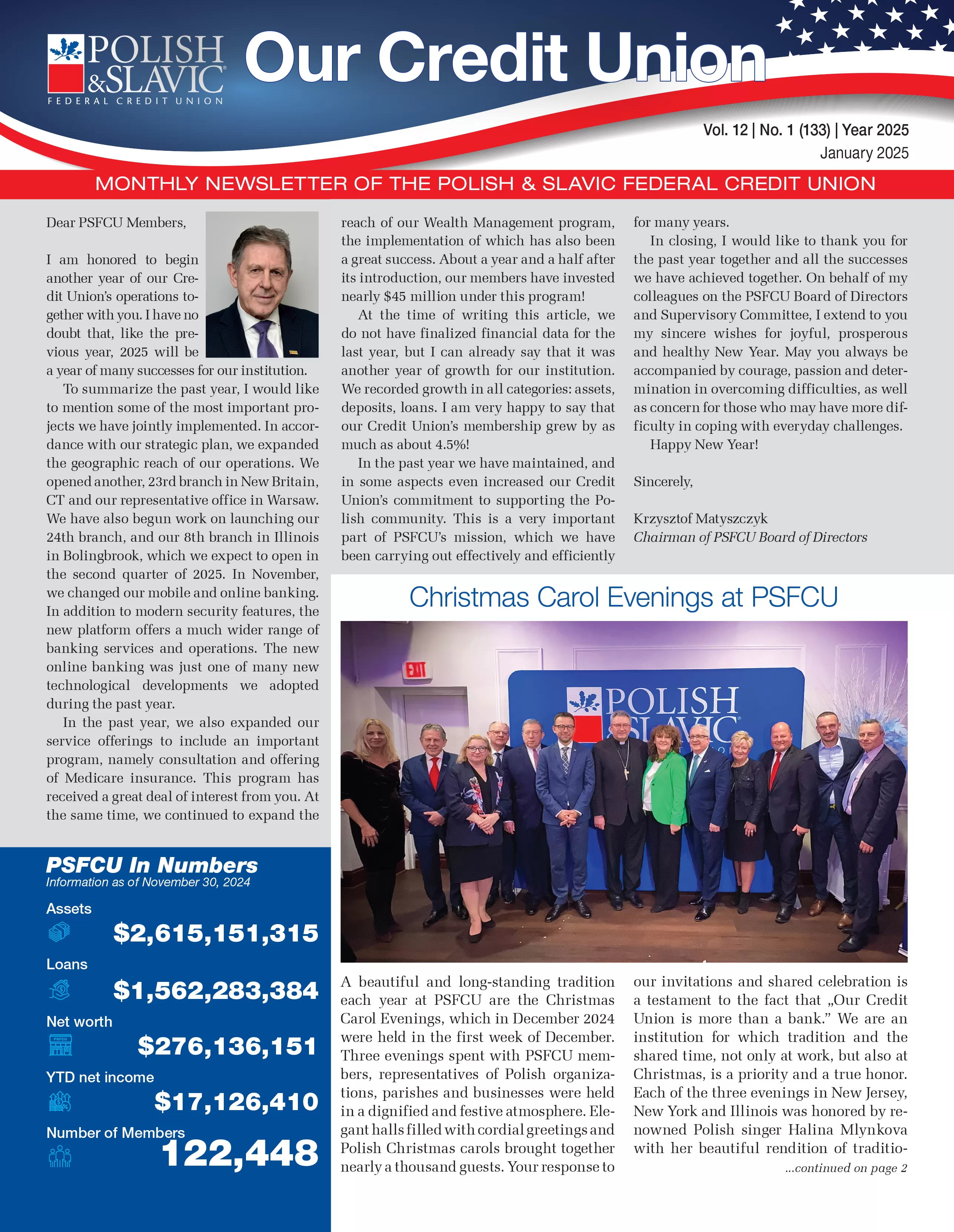 January 2025 PSFCU Newsletter