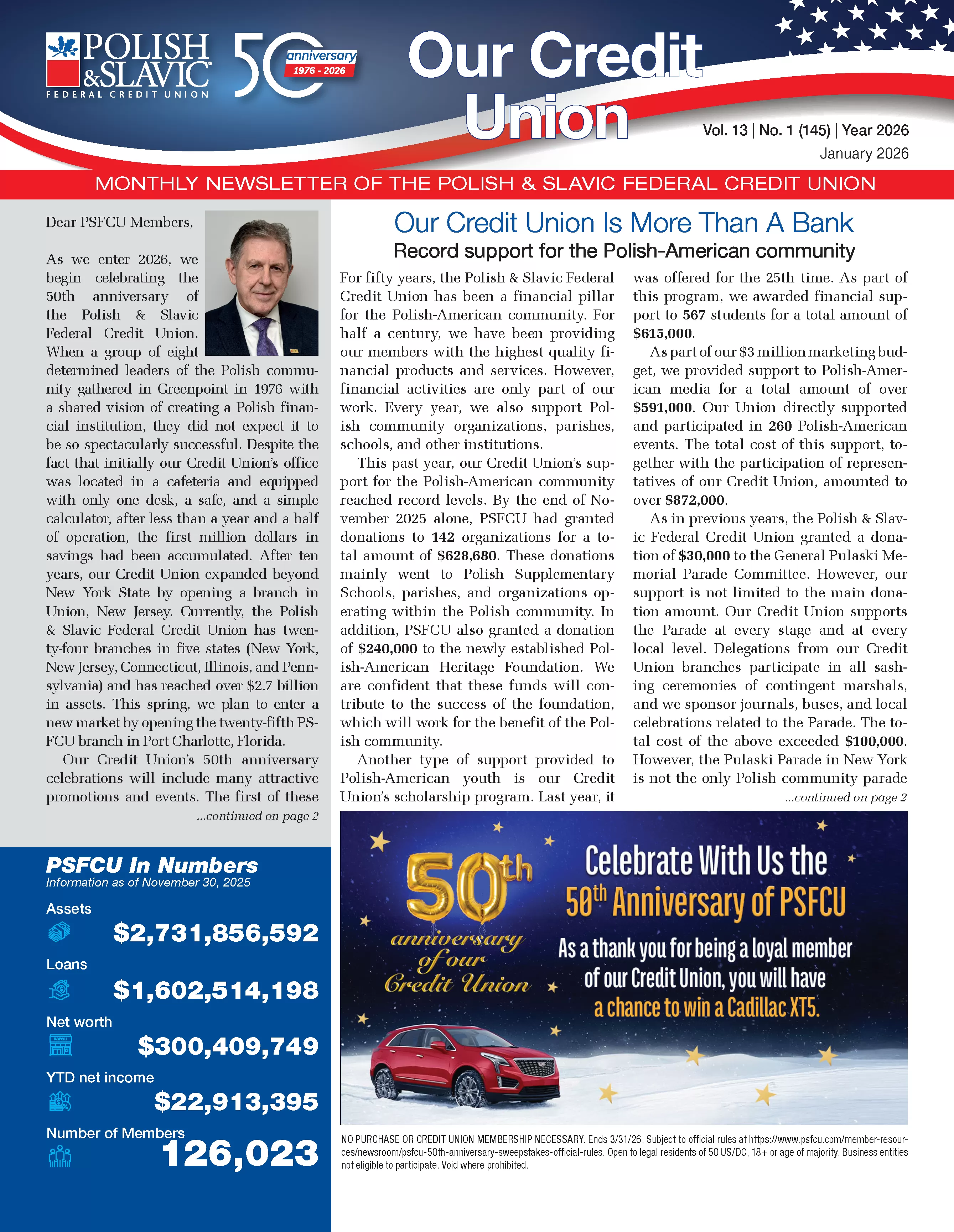 January 2026 PSFCU Newsletter