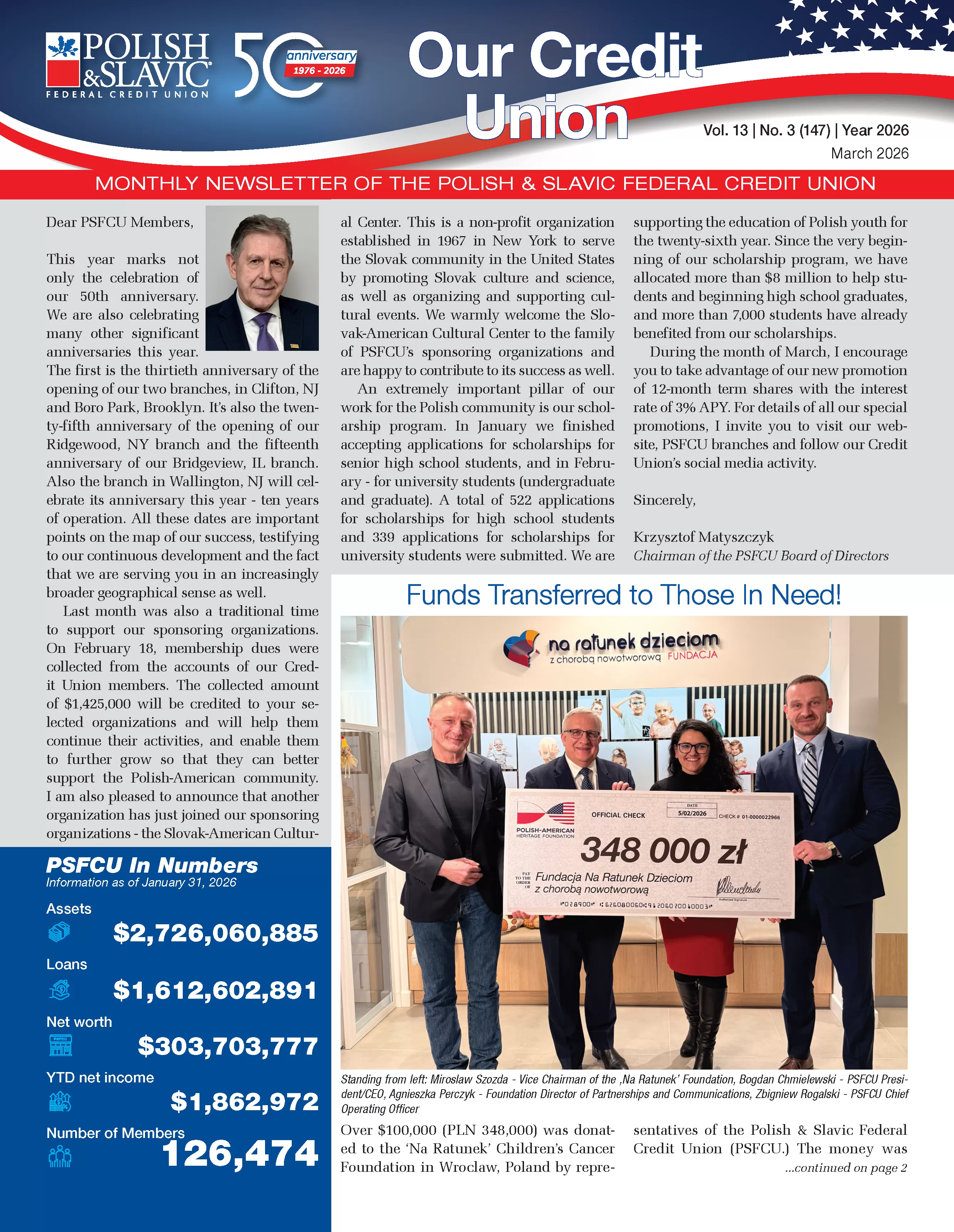 March 2026 PSFCU Newsletter