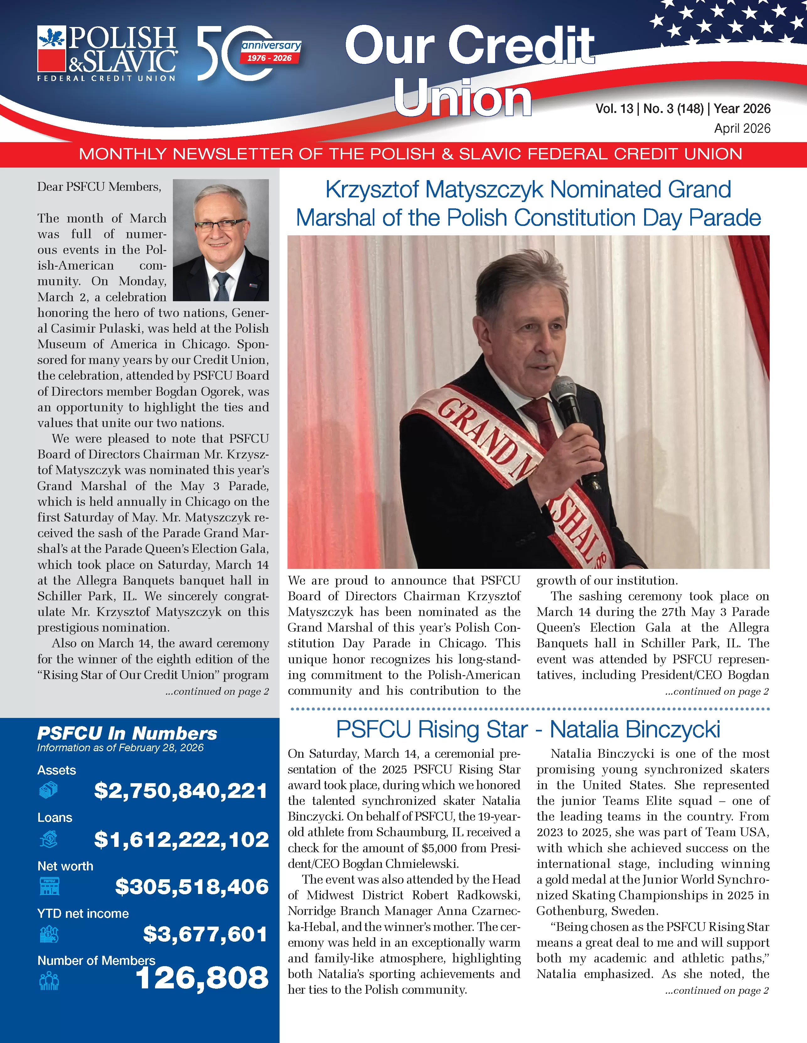 April 2026 PSFCU Newsletter