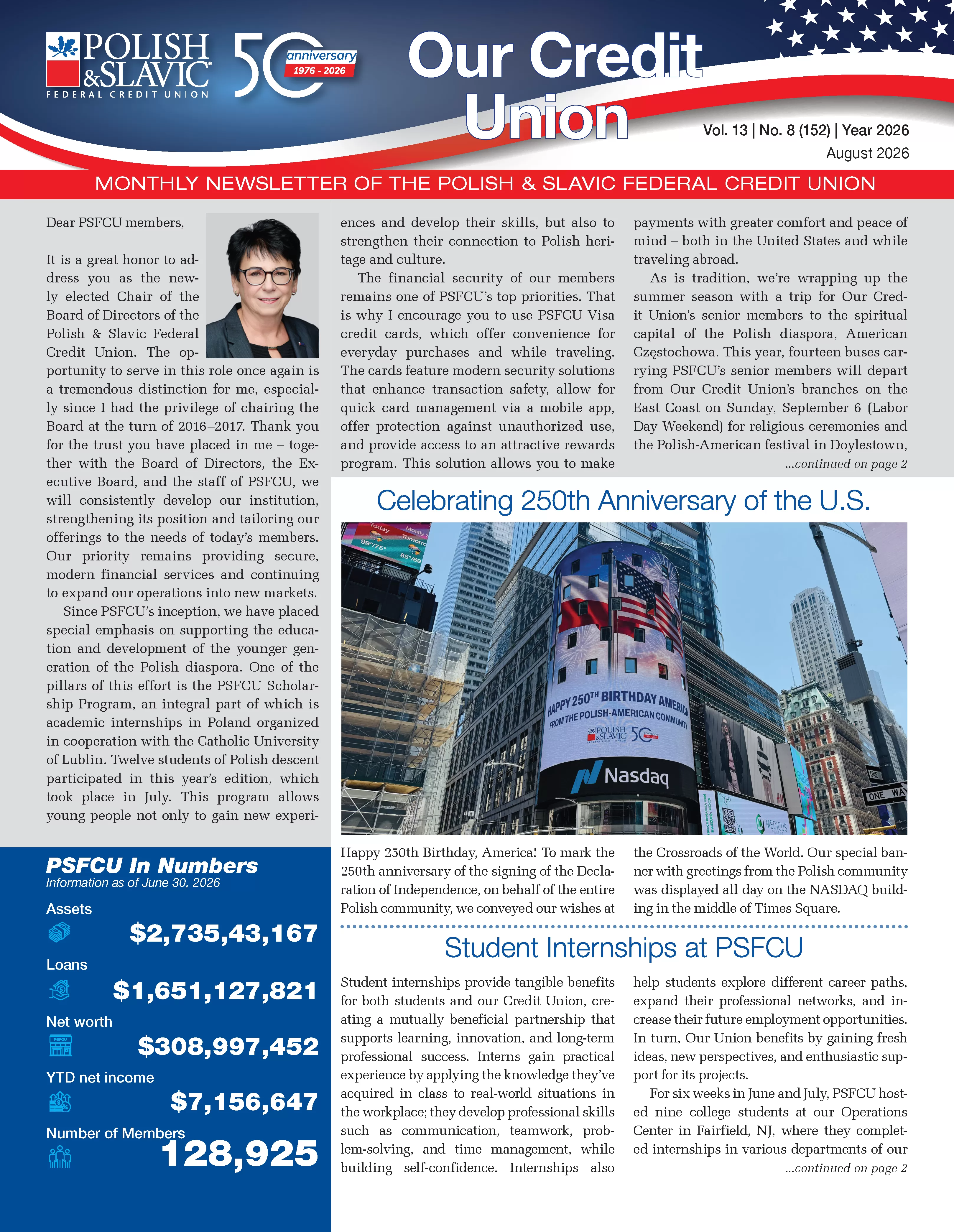 August 2026 PSFCU Newsletter