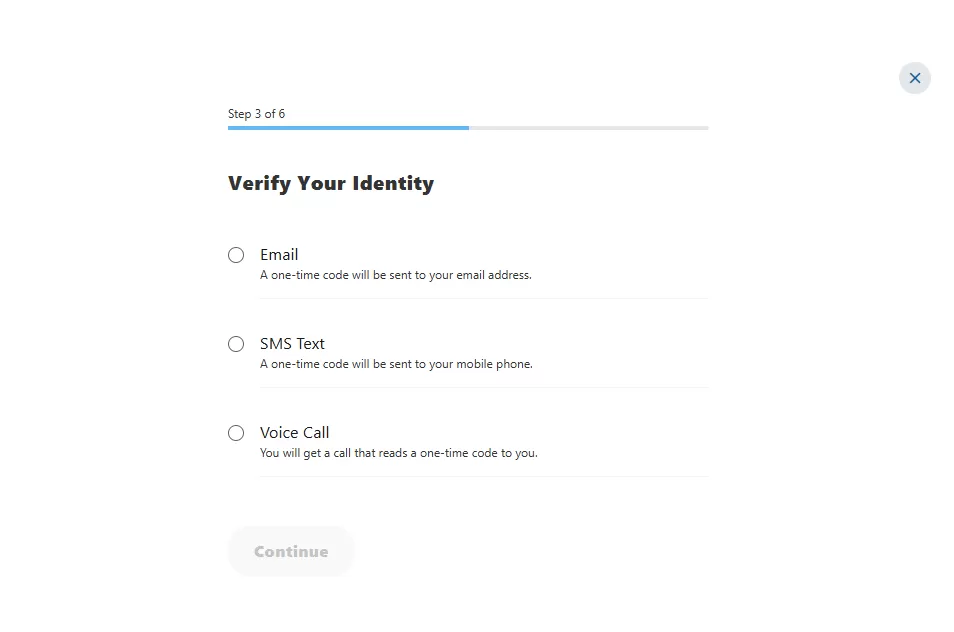 Verify your Identity