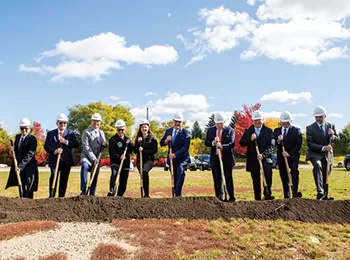 Groundbreaking ceremony for the Algonquin, IL